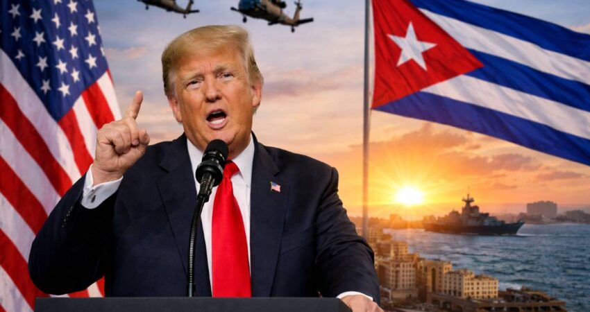 Presidente Trump asegura que la fuerza militar de EE.UU. traerá un nuevo amanecer para Cuba trump-cuba