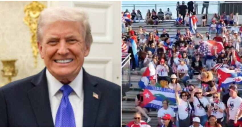 Trump sorprende con un emotivo mensaje a los cubanoamericanos: "Han sido personas increíbles" Donald Trump-Exilio cubano