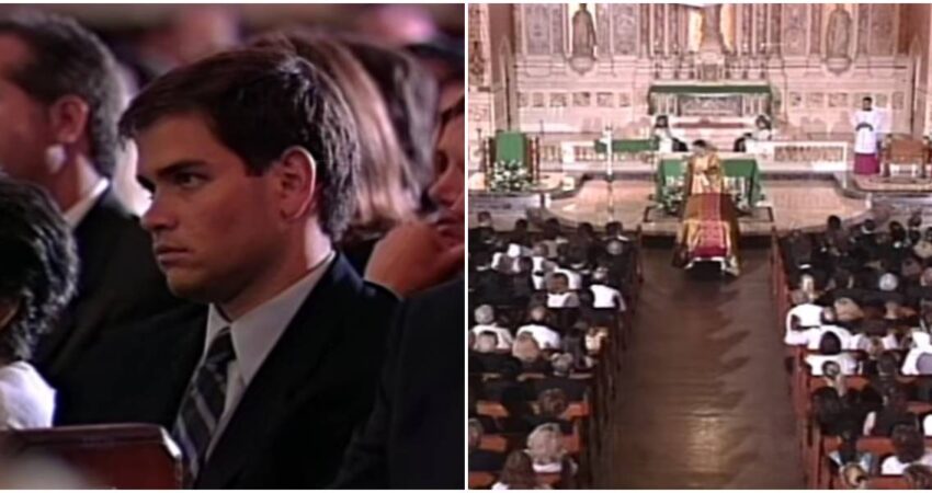 Así lucía Marco Rubio cuando asistió al funeral de Celia Cruz: hoy es uno de los hombres más poderosos de EE.UU. Marco Rubio-funeral de Celia Cruz