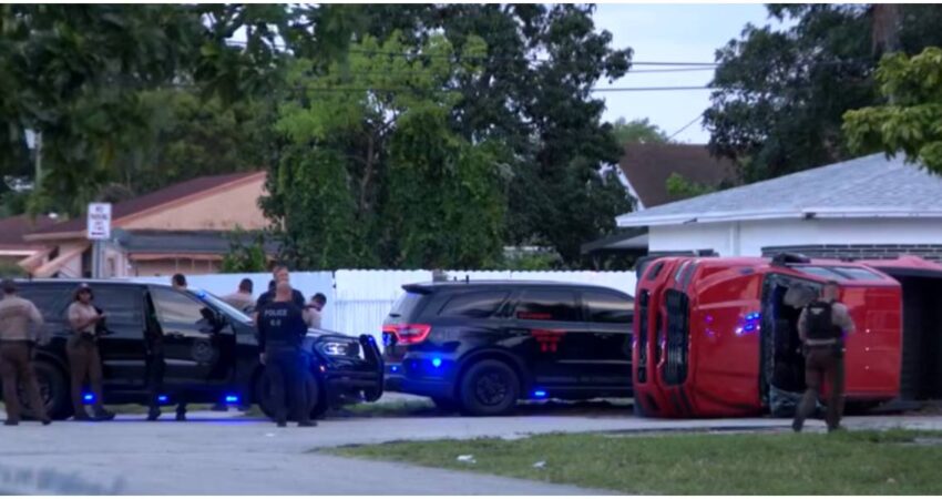 Miami-Dade vivió momentos de terror tras presunto secuestro que derivó en persecución policial y varios heridos accidente de tránsito (2)