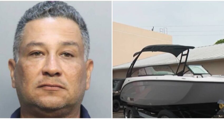 Hombre intentó llevarse un bote de $146.000 en Miami-Dade, pero un detalle bancario arruinó su plan y terminó en la cárcel hombre acusado-bote