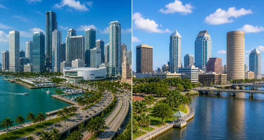 Cubana reabre debate: vivir en Miami o mudarse a Tampa, dos realidades muy distintas en Florida miamivstampa