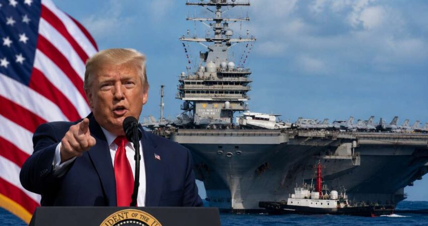 Trump asegura que despliegue del USS Nimitz cerca de Cuba “no busca una escalada”: “Vamos a ayudarlos” trump-portaviones