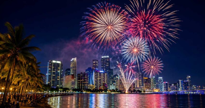 Los mejores lugares para ver los fuegos artificiales del 4 de Julio en Miami este 2026 4juliomiami