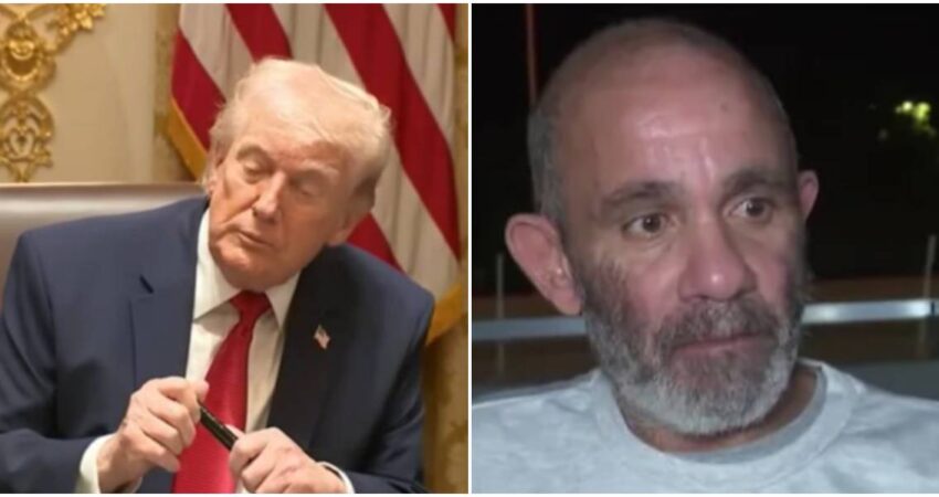 Donald Trump reacciona a la liberación de un cubano que pasó meses en Alligator Alcatraz: "Disfruten juntos de su libertad" Donald Trump-inmigrante cubano