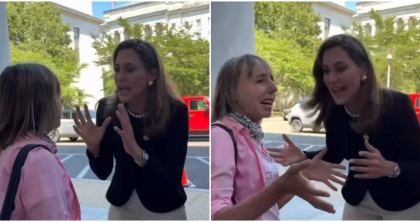 "Entonces te han engañado": la contundente respuesta de María Elvira Salazar a una activista de izquierda sobre cambios democráticos en Cuba María Elvira y activista de izquierda