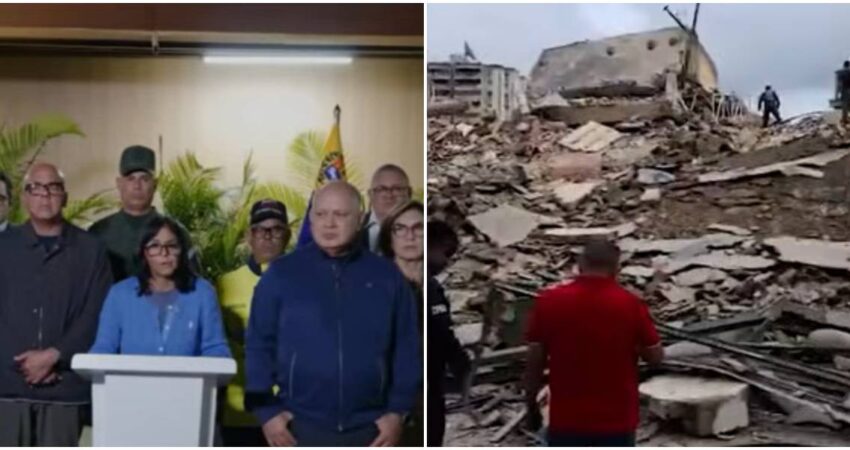 Venezuela bajo escombros: suben a 164 los muertos tras dos terremotos casi simultáneos Régimen de Venezuela-terremoto en Venezuela