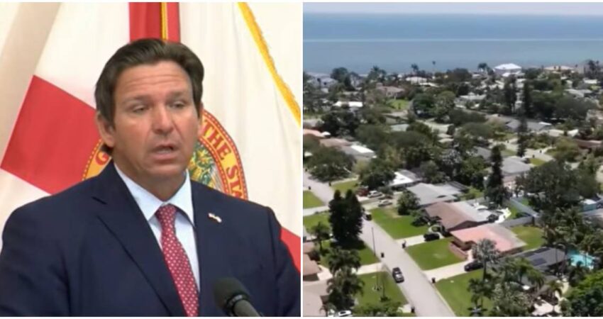 DeSantis lanza calculadora digital que revela cuánto dinero podrías dejar de pagar en impuestos en Florida Ron Desantis-viviendas en Florida
