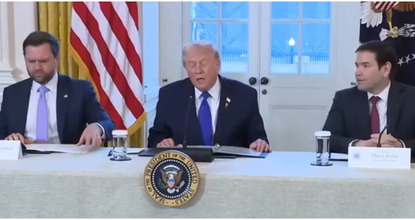 Donald Trump alimenta el debate sobre quién heredará el movimiento MAGA: "Creo que JD y Marco como equipo serían muy difíciles de vencer" Trump, Vance y Rubio (1)