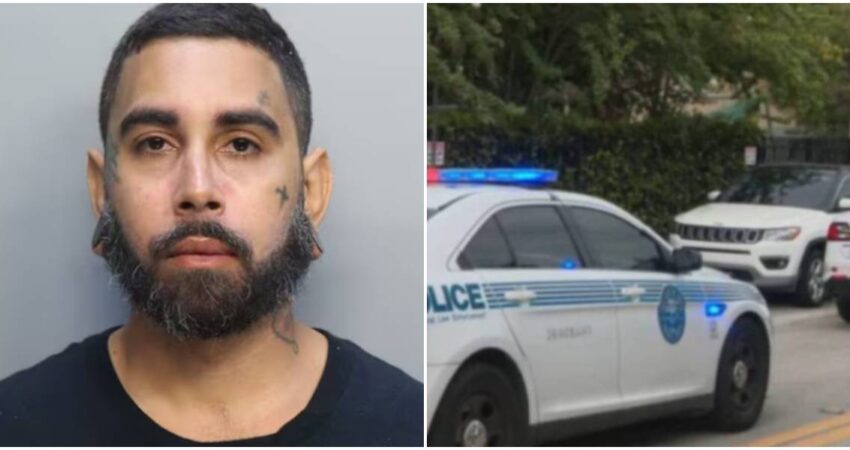 Hombre destruye una gigantesca pelota de la FIFA en Miami Beach y termina arrestado horas después hombre preso-policía de Miami (5)