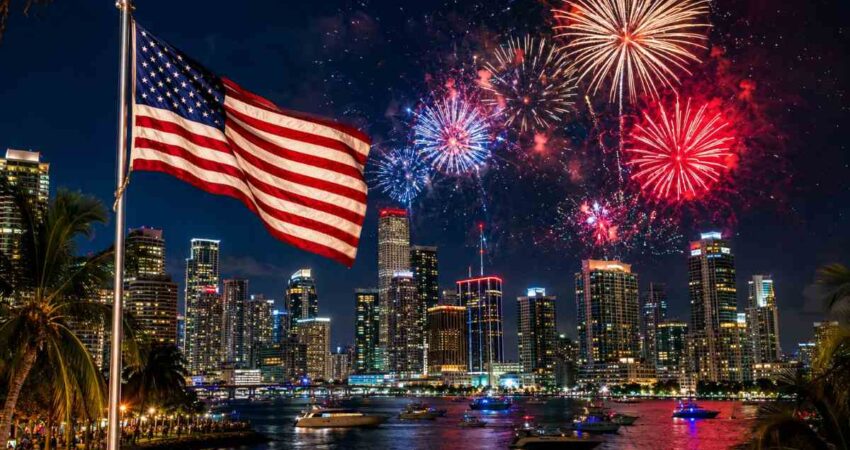 Miami entra en el Top 20 de las mejores ciudades para celebrar el 4 de Julio miami4julio