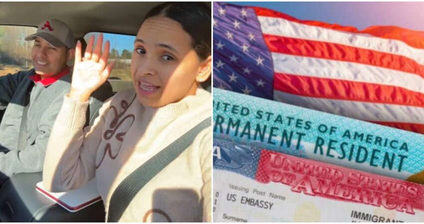 โAรบn no me lo creoโ: pareja de cubanos reciben la Green Card mediante CBP One y esta es su reacciรณn pareja de cubanos-green card