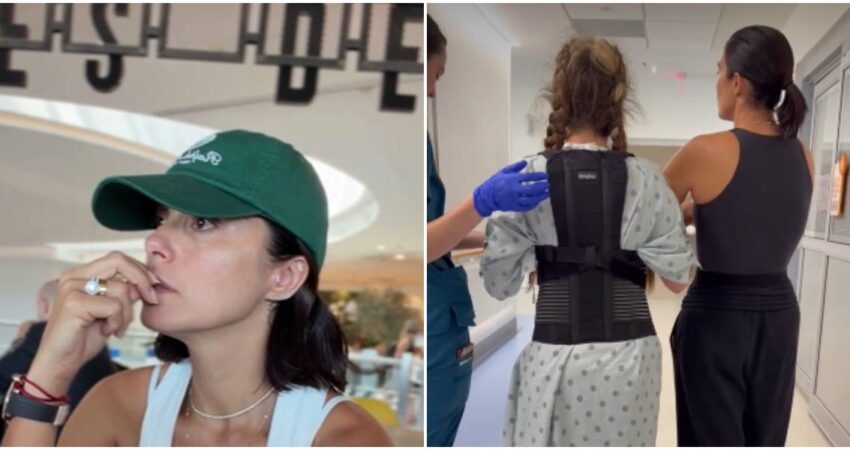 Aly Sánchez emociona al mostrar la recuperación de su hija Sophia tras una operación de columna en Miami Aly Sánchez y su hija (1)