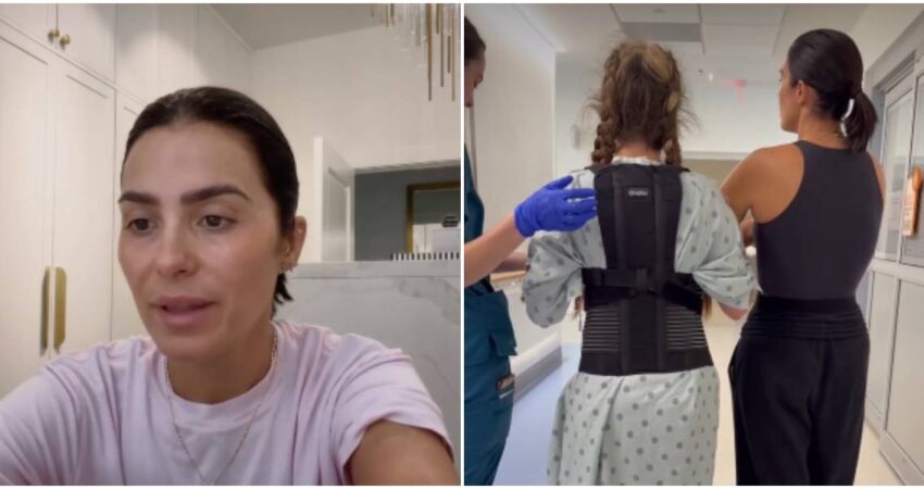 Actriz cubana Aly Sánchez vive horas difíciles tras la cirugía de columna de su hija de 14 años: "Mi niña me recordó que ser valiente no es no tener miedo" Aly Sánchez y su hija