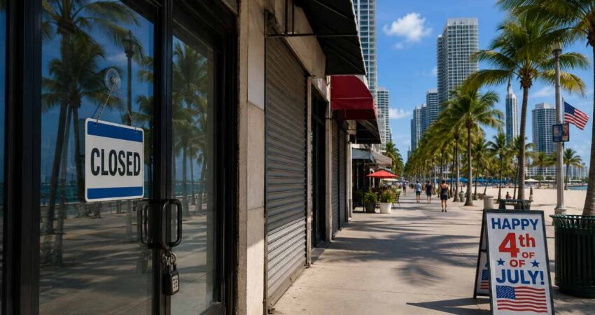 Qué está abierto y qué permanece cerrado en Miami este 4 de julio: guía práctica para el feriado del Día de la Independencia abiertpcerrado