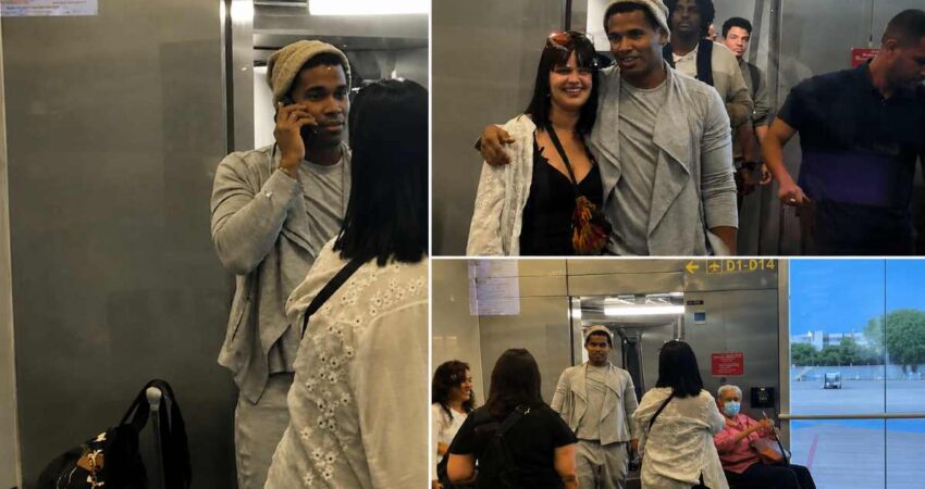 Salen a la luz las primeras imágenes de Luis Manuel Otero Alcántara al llegar al Aeropuerto de Miami alcantara