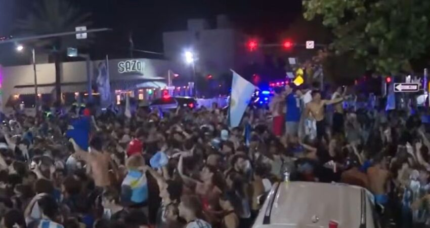 Miami se tiñe de celeste y blanco: miles de argentinos celebran el pase a la final del Mundial 2026 argentinamiamibeach