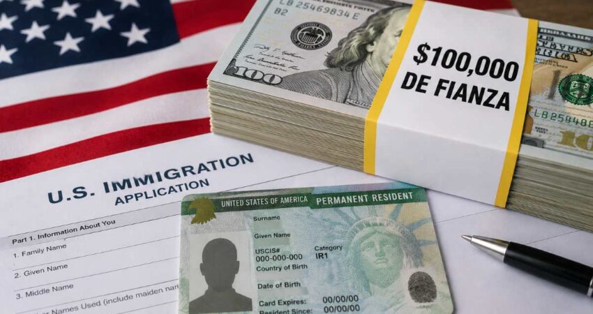 Administración Trump evalúa exigir una fianza de hasta $100,000 a ciertos solicitantes de residencia permanente greencardfianza