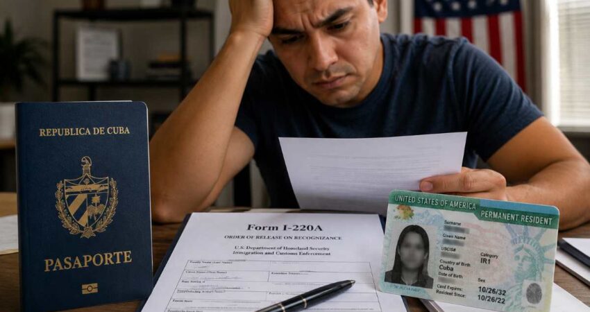 Cubanos con I-220A siguen sin respuesta: el fallo que podría cambiar el futuro migratorio de miles en Estados Unidos pasaporte