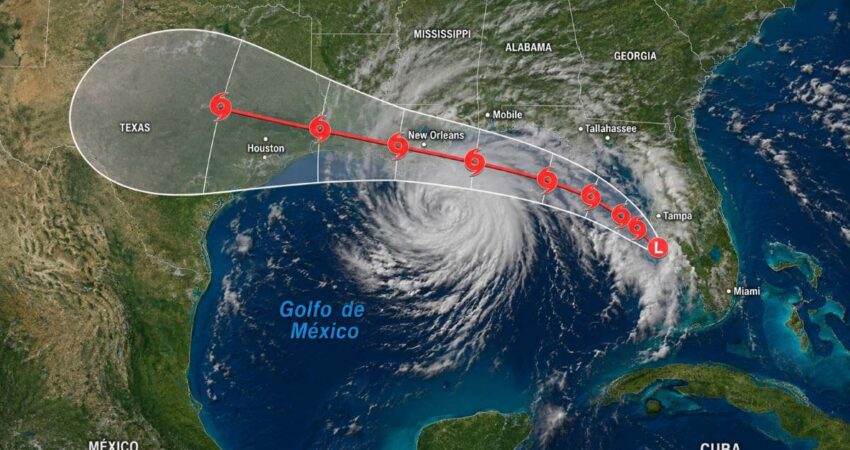 Depresión Tropical se fortalece en el norte del Golfo de México: Florida entra en vigilancia por tormenta tropical tormnta12