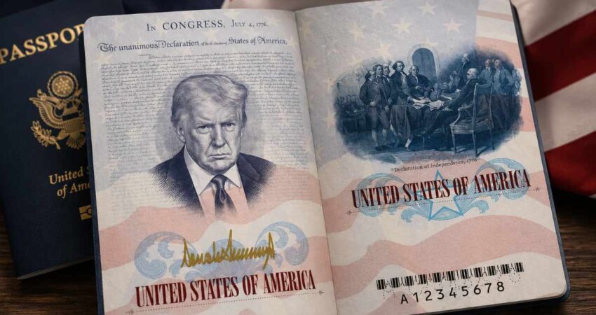 Estados Unidos amplía la entrega de pasaportes conmemorativos con la imagen de Donald Trump tras alta demanda trmppasaporte
