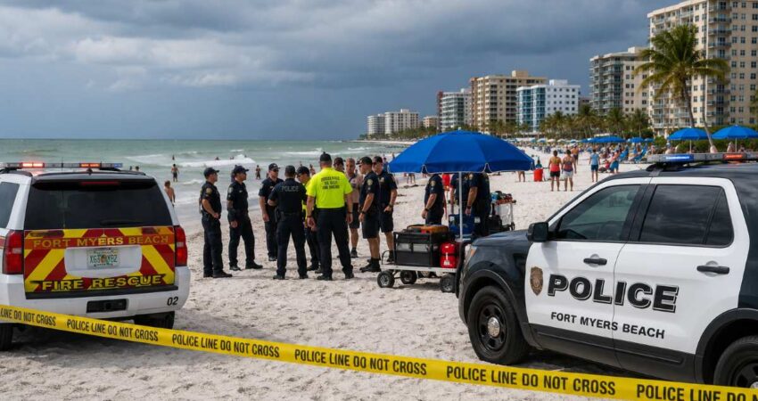 Tragedia en Florida: un hombre muere tras ser alcanzado por un rayo mientras estaba en el mar trueno