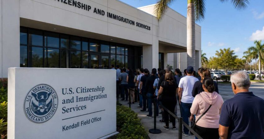 Florida concentra algunas de las oficinas de USCIS con más retrasos del país: Kendall, Hialeah y Tampa entre las más afectadas uscismiami