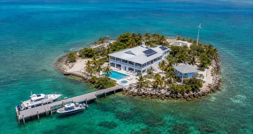 Una isla privada con helipuerto sale a la venta por $16 millones en los Cayos de Florida Isla