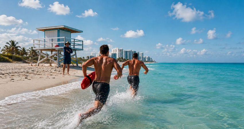 ¿Sabes nadar? Miami-Dade abre empleos para salvavidas en sus playas Salvavidas de Miami-Dade