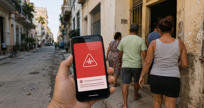 Google desmiente al régimen cubano: la falsa alerta sísmica habría salido de la red de ETECSA alerta de terremoto