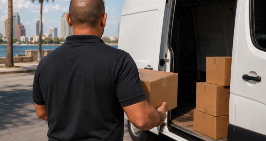 Cubano que repartía paquetes de Amazon con una sola pierna vuelve a caminar gracias a la solidaridad del exilio amazoncubano