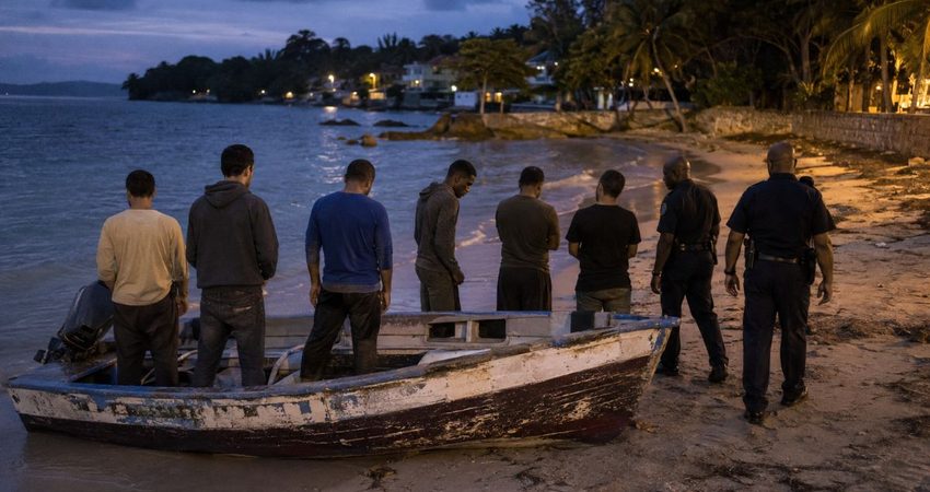 Seis balseros cubanos desembarcan en una playa de Jamaica y terminan detenidos balseros cubanos en Jamaica