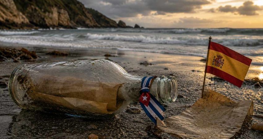 Una botella lanzada al mar desde Cuba en 1998 aparece en una playa de España 28 años después botella