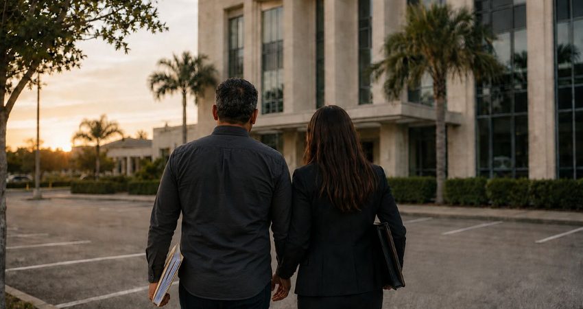 “Un juez decidirá el resto de nuestras vidas”: cubano con I-220A llega a su corte final en Florida cubano en corte