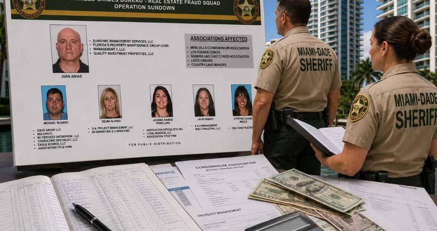 Seis arrestados por presuntamente robar $5.8 millones a condominios de Miami-Dade miamidade-arrestos
