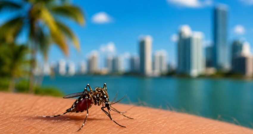 Confirman caso de dengue en Miami-Dade y emiten alerta por enfermedades transmitidas por mosquitos mosquito
