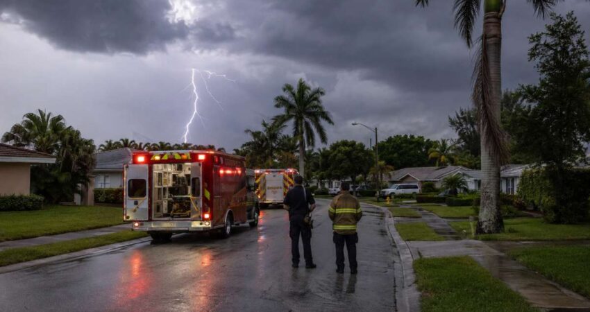 Madre y su hijo de 2 años mueren tras ser alcanzados por un rayo en el Sur de Florida rayosurflorida