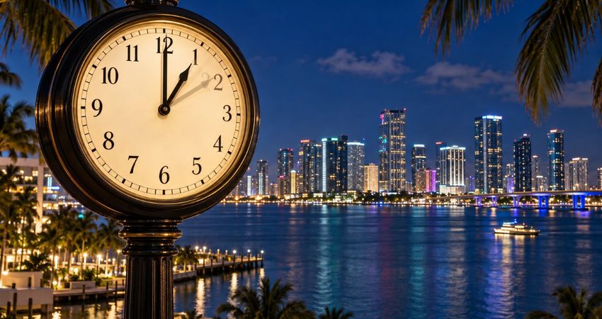 Se acerca el cambio de horario en Miami: qué pasará con los relojes el 1 de noviembre Cambio de hora