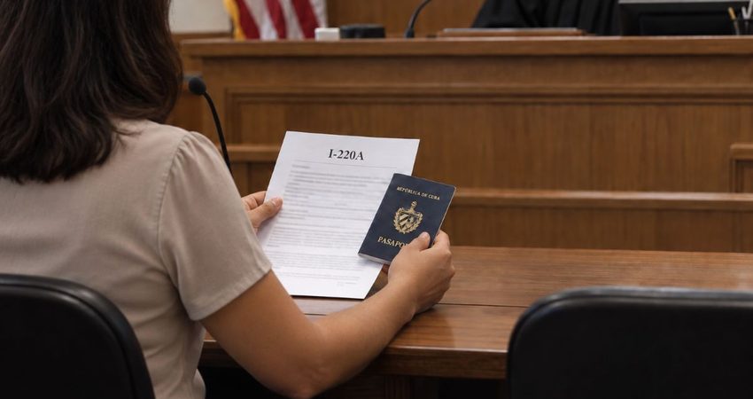 Migrante con I-220A describe cómo fue su segunda audiencia y las consecuencias de acudir sin representación legal Cubana con I-220A