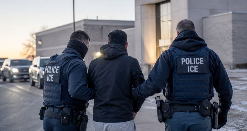 ICE mantiene una ofensiva silenciosa: Agosto cierra con unos 50.000 arrestos en todo Estados Unidos ICE2