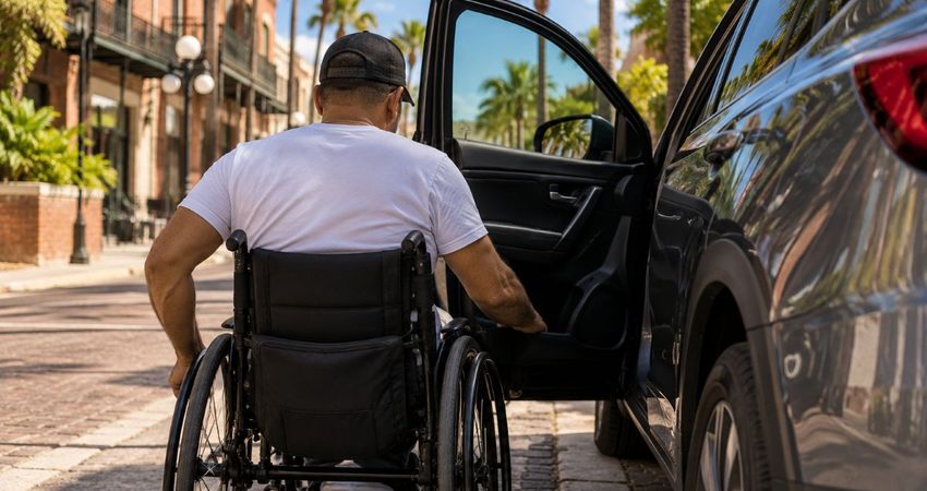 Llegó en silla de ruedas y reconstruyó su vida en Tampa: el temor migratorio de un cubano con I-220A Impedido cubano