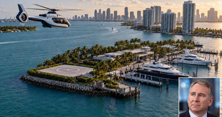 Ken Griffin se acerca a tener un helipuerto privado en Miami Beach pese al rechazo de ocho condominios Ken Griffin