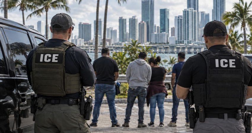 Oficina de ICE en Miami lideró los arrestos en julio: más de 7.500 casos y una creciente presión política Redadas migratorias