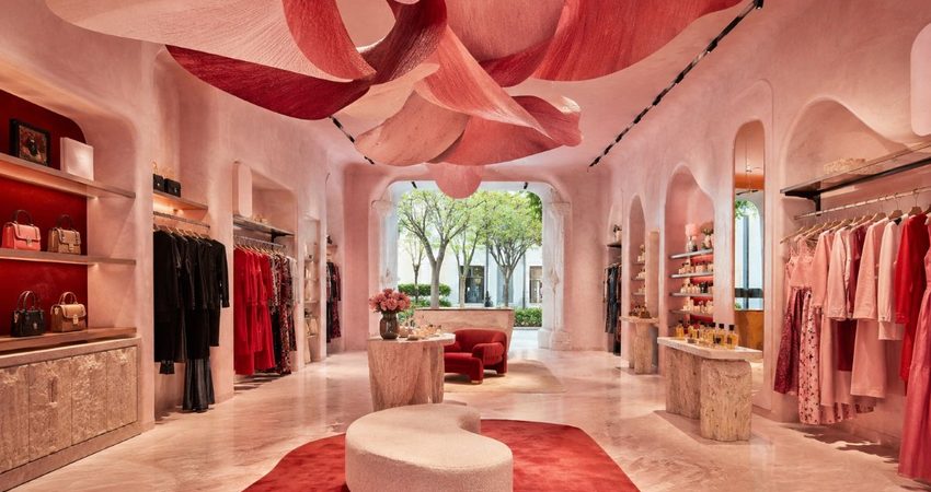 Así es la nueva tienda de Carolina Herrera que convierte la moda en arte en Miami Tienda de Carolina Herrera
