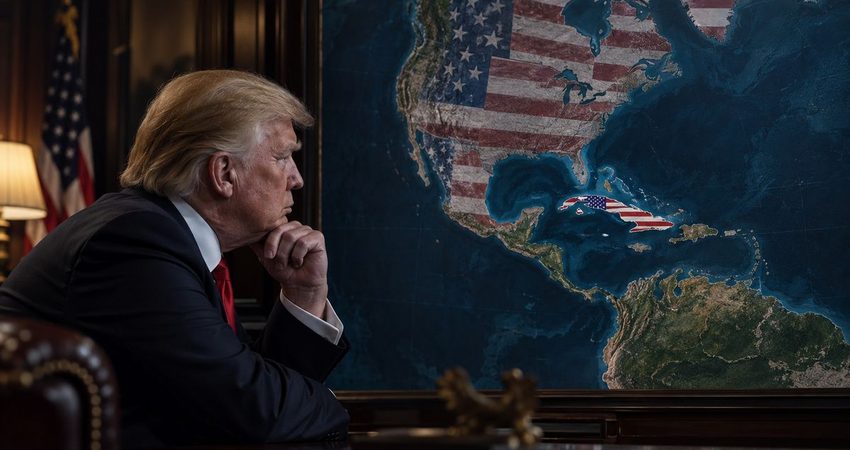 Trump publica un mapa que coloca a Cuba, México y Canadá bajo la bandera de EEUU Trumpeta