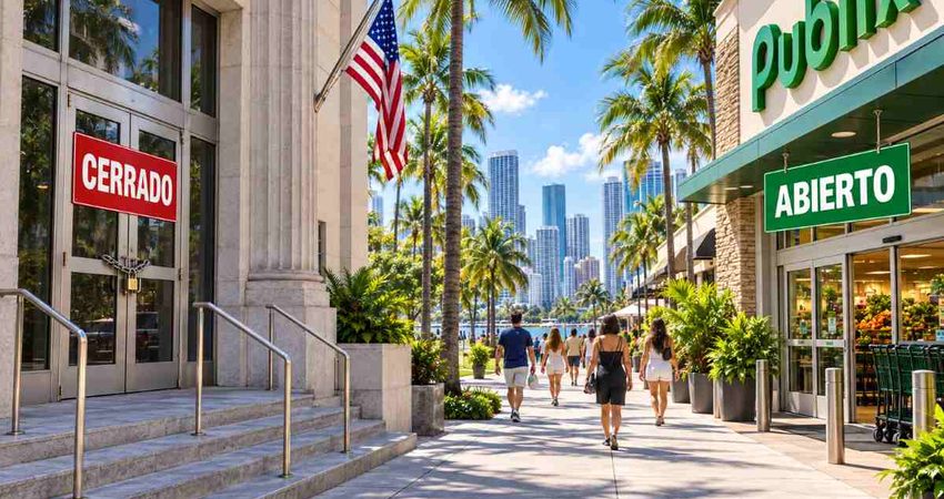Qué estará abierto y cerrado en Miami por el Labor Day 2026 abiertocerrado