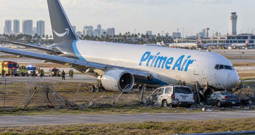 Cajas negras revelan qué ocurrió segundos antes del accidente del avión de Amazon en Miami accidente