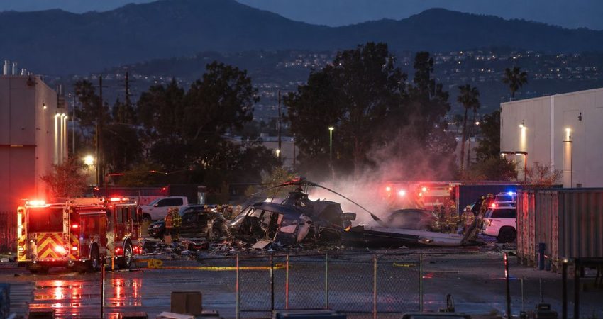 Tragedia en Los Ángeles: helicóptero de NBC4 y Telemundo 52 se estrella y deja tres muertos accidente aéreo