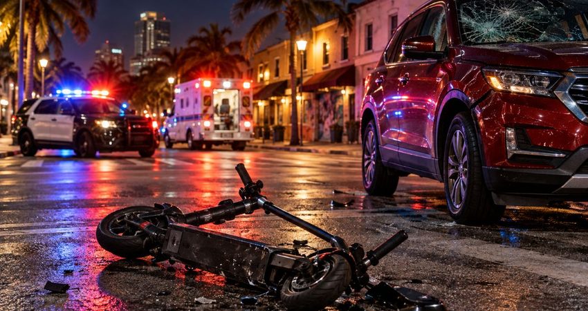 Muere una persona en choque de scooter eléctrico en La Pequeña Habana; otra sigue en estado crítico accidente con scooter eléctrica