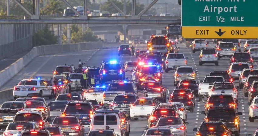 Caos en la autopista Palmetto en Miami: choque cierra varios carriles cerca de la calle 36 accidentemiami